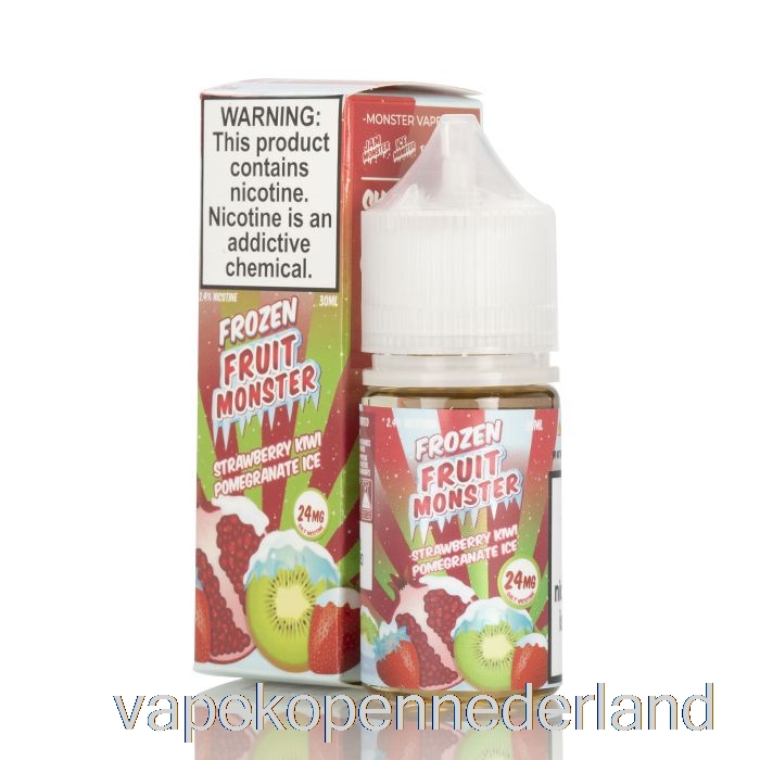 Vape Nederland Ijs Aardbei Kiwi Granaatappel - Bevroren Fruit Monsterzouten - 30ml 48mg